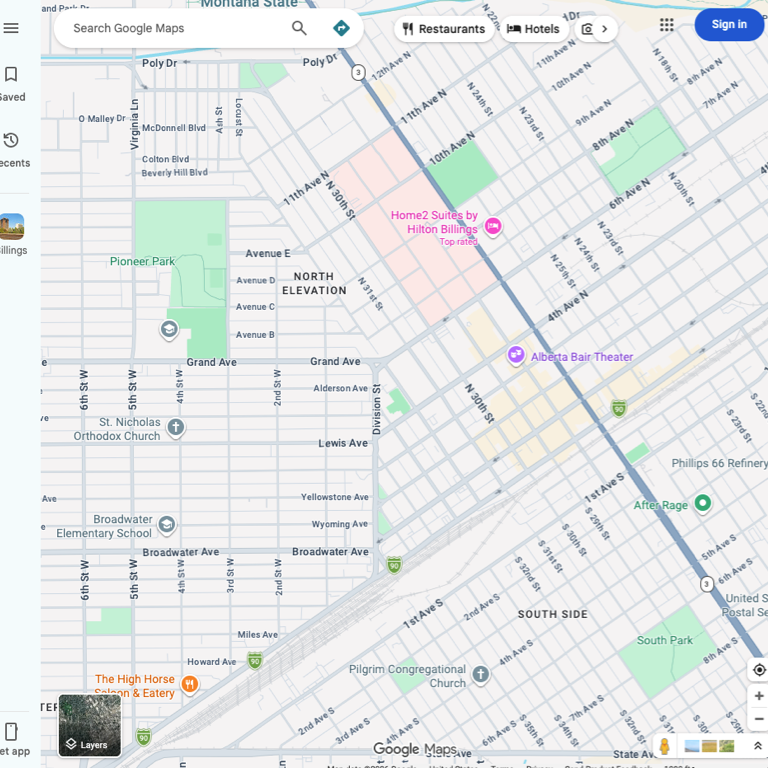Is your business showing up on Google maps? Google Map of Downtown Billings Montana